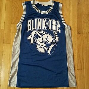 Rare Blink-182 merch Men’s Size Large Basketball Jersey